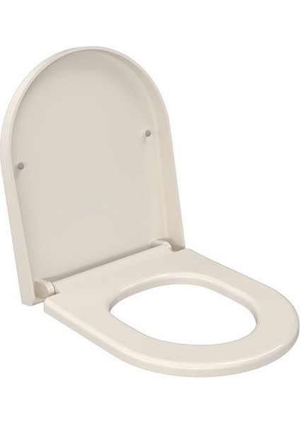 Pure S Kısa Klozet Kapağı Parlak Bisküvi A0302-014