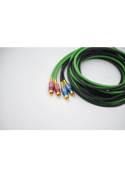 Bakır Amfi Rca Kablosu - 2 Giriş 4 Çıkış Anfi Rca Kablosu - 5 Metre - El Yapımı Tam Bakır - 5 Metre fiyatları