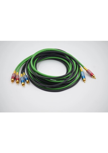 Bakır Amfi Rca Kablosu - 2 Giriş 4 Çıkış Anfi Rca Kablosu - 2 Metre - El Yapımı Tam Bakır - 2 Metre modelleri