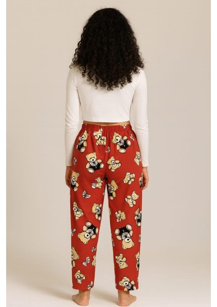 Kadın Desenli Süet Tek Alt Kırmızı fiyatları