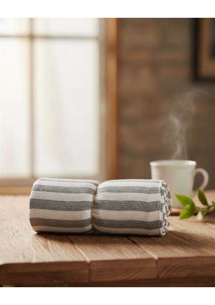 %100 Pamuk Çizgili Peştemal 90X180 cm – Plaj ve Hamam Havlusu