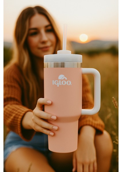 Stadler Çelik Thermo-Mug 1.2 Litre Pembe-Beyaz 12SAAT SICAK/18SAAT Soğuk Saklama