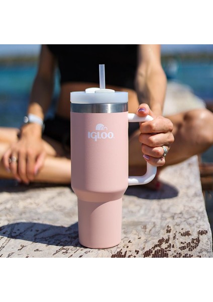 Stadler Çelik Thermo-Mug 1.2 Litre Pembe-Beyaz 12SAAT SICAK/18SAAT Soğuk Saklama indirimleri