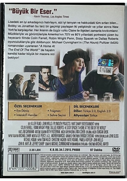 Dünyanın Sonundaki Ev (A Home At The End Of The World) DVD + Soundtrack CD fiyatları