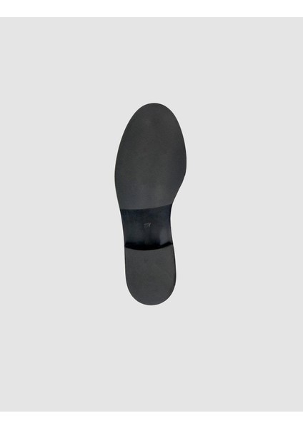 %100 Hakiki Deri Siyah Streç Detaylı Kadın Çizme indirimleri