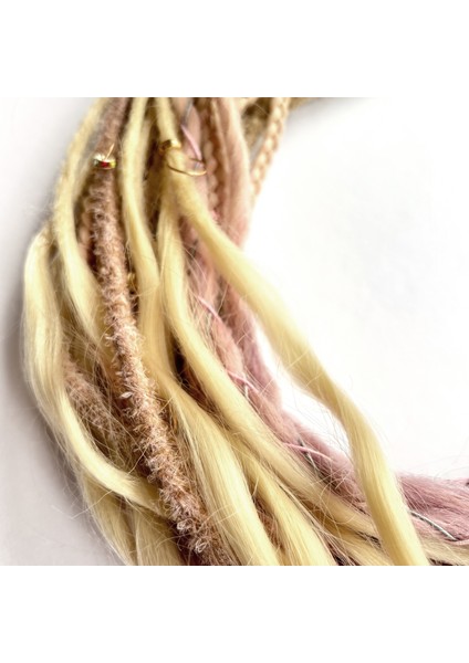 , Helen El Yapımı 30LU Platin, Pembe ve Bal Köpüğü Ombreli Sentetik Saçlı Afro Toka indirimleri