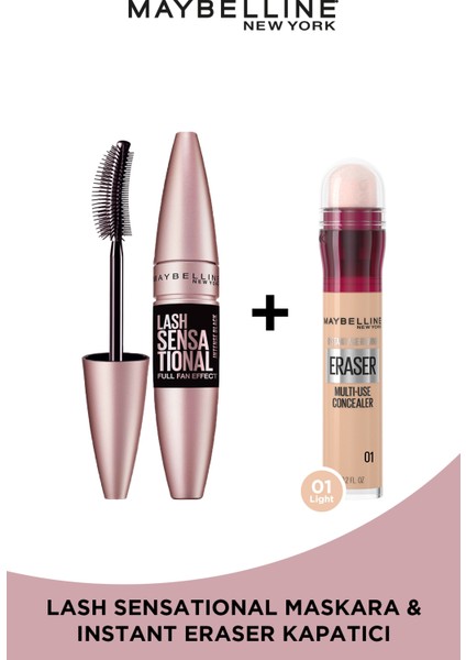 Instant Anti Age Eraser Kapatıcı & Lash Sensational Maskara