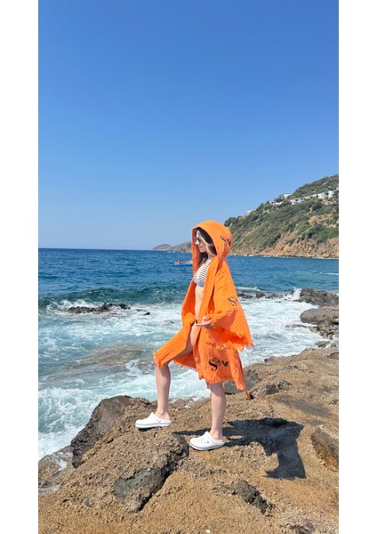 Pamuk Kimono Sabahlık Havlu Solenrosa