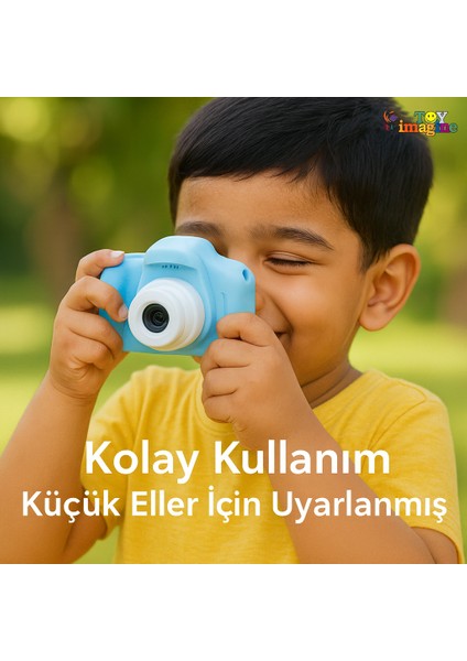 Çocuk Fotoğraf Makinesi – Hd Ekranlı, Şarjlı, Hediye Kablo ve Askı Dahil Hediye Setli fırsatları
