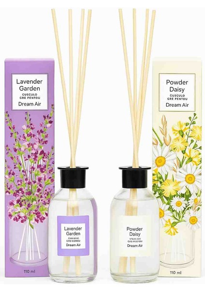 Lavender Garden & Powder Daısy Çubuklu Oda Kokusu