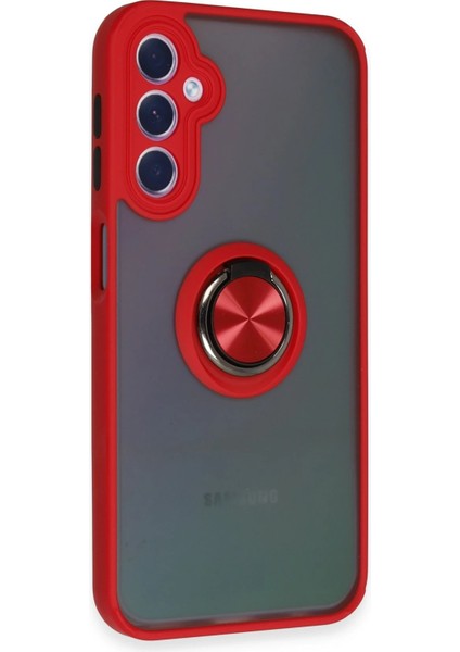Zengezur Newface Samsung Galaxy A24 4g Kılıf Montreal Yüzüklü Silikon Kapak - Kırmızı fiyatları