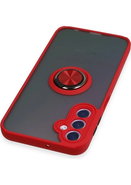 Zengezur Newface Samsung Galaxy A24 4g Kılıf Montreal Yüzüklü Silikon Kapak - Kırmızı fırsatları
