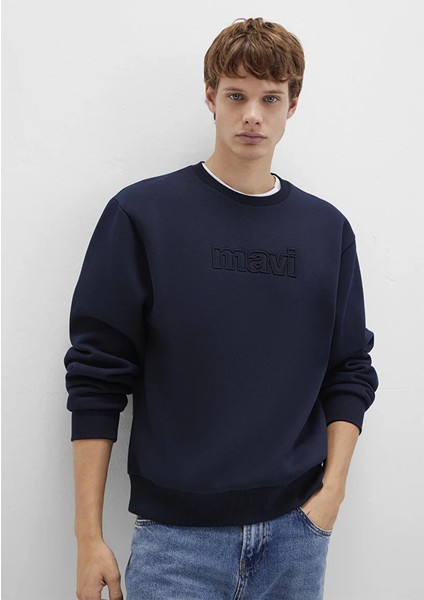 Erkek Lacivert M0S10412-86415 Sweatshirt modelleri