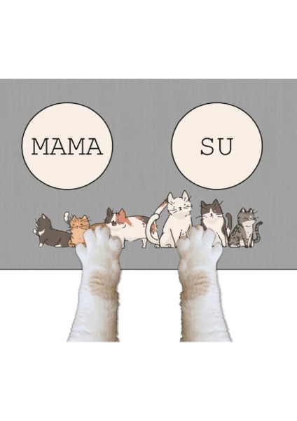 Kaydırmaz Taban Kedi Köpek Mama Su Altlığı /paspas
