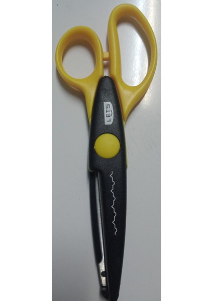 Lets Şekilli Makas Sarı2