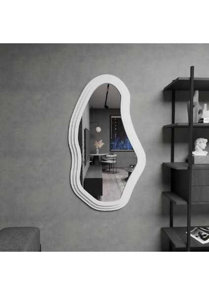 Organik Form Dalgalı Dekoratif Duvar Aynası – Modern Tasarım modelleri