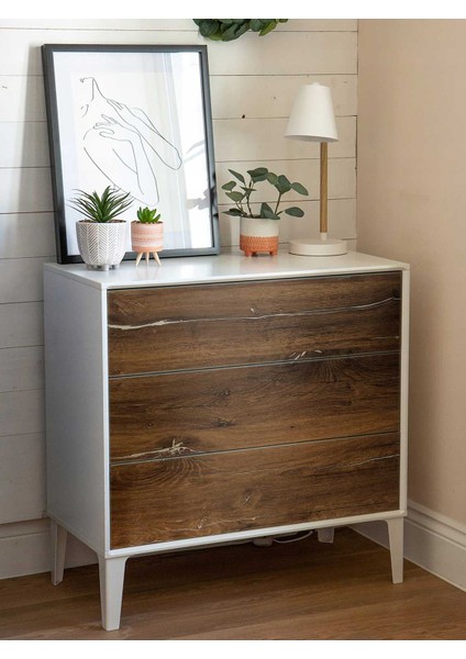 276-8198 Kendinden Yapışkanlı Rustik Ahşap Desen Folyo ( 67 cm x 2 mt )