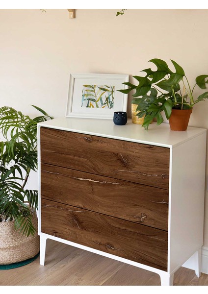 276-8198 Kendinden Yapışkanlı Rustik Ahşap Desen Folyo ( 67 cm x 2 mt )