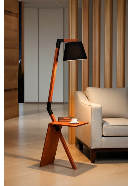 Kiremit Renk Helma Modern Sehpalı Lambader fiyatları