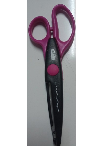 Lets Şekilli Makas Pembe Renk