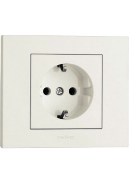 Beyaz Topraklı Priz Çerçeveli Grano Beyaz Priz fiyatları