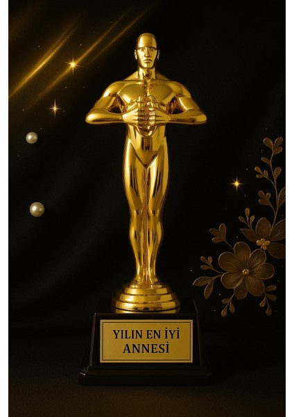 Yılın En Iyi Annesi Ödül Kupası - Altın Renk Dekoratif Hediye Büyük Boy fiyatları