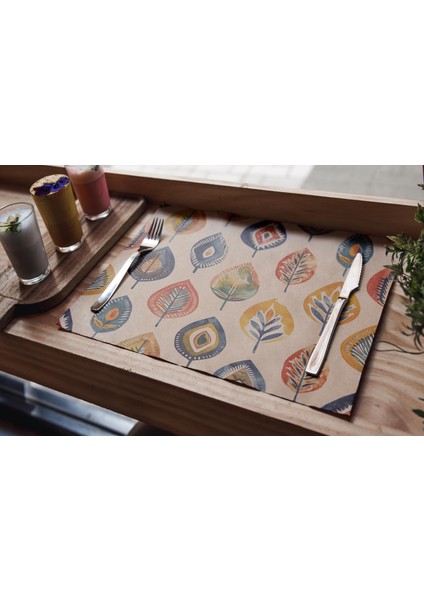 Silinebilir Şık Desenli Supla Servis Matı modelleri