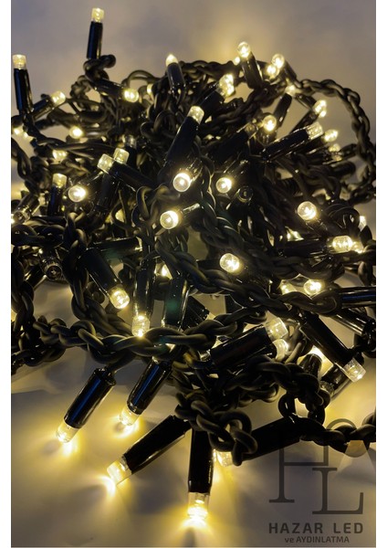 2.5 Metre Saçak LED Gün Işığı Beyaz Flaşlı 152 Ledli 24 Saçaklı Eklenebilir IP65 Dış Mekan Siyah Kablolu Dekoratif LED Işık Yılbaşı Süsü fiyatları