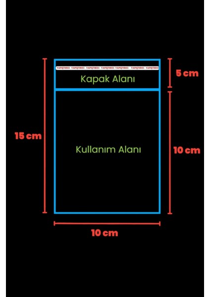 Canavar Desenli Sevimli Eğlenceli Bantlı Poşetler 100 Adet Şeffaf Opp Karışık Renkler 10X10+5 cm