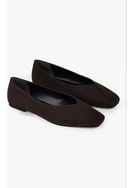 Kadın Aven Acı Kahve Süet Babet modelleri