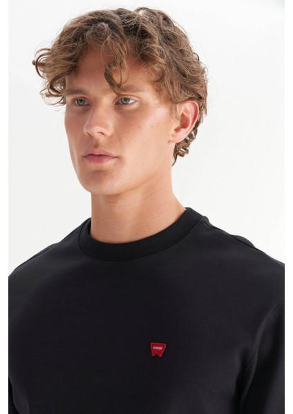 Regular Fit Siyah Erkek Sweatshirt W2520255001 fırsatları