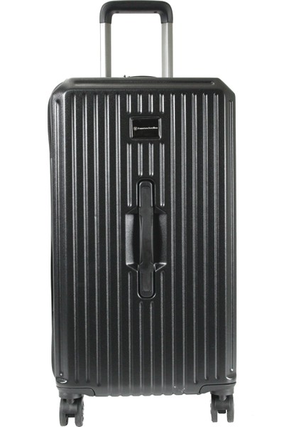 10706 Abs Sandık - Büyük + Orta Boy Valiz / Bavul Seti - Siyah fırsatları