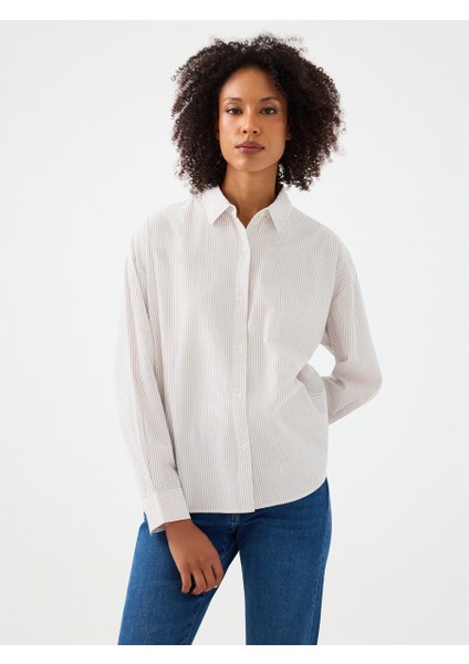 Relax Fit Kadın Gömlek U.kol