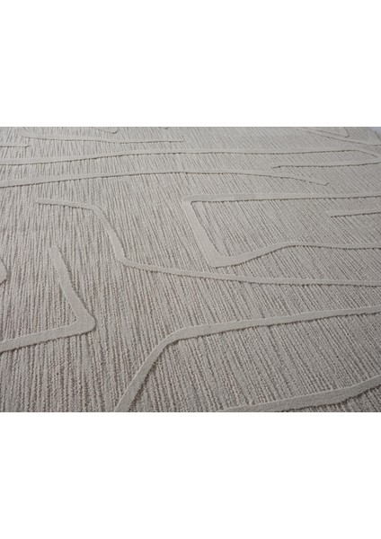 Sümer SM014G Gri Rengi Halı Çizgi Desenli Dekoratif Modern Antialerjik Salon Mutfak Halısı fırsatları