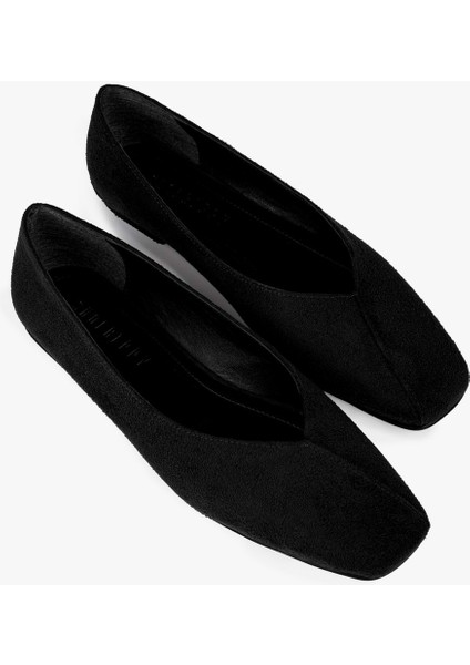 Kadın Aven Siyah Süet Babet fiyatları