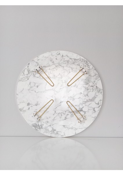 Yuvarlak Yer Sofrası Mermer Desenli Yemek Masası fırsatları