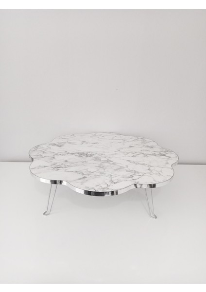 Papatyavgümüş Detaylı Yer Sofrası-Masa