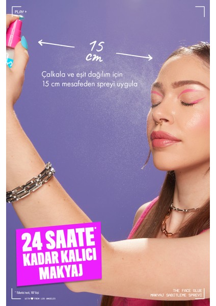 Face Glue Setting Spray Makyaj Sabitleme Spreyi + Nyx Professional Makeup Face Glue Primer Nemlendirici Makyaj Bazı fırsatları