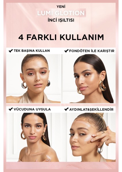 Glotion All-In-One Doğal Işıltı 901 - Fair Glow & Nyx Professional Makeup Bare With Me Concealer Serum Ikilisi indirimleri