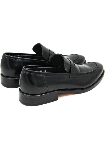 00600-57 Kösele Erkek Klasik Ayakkabı - Siyah