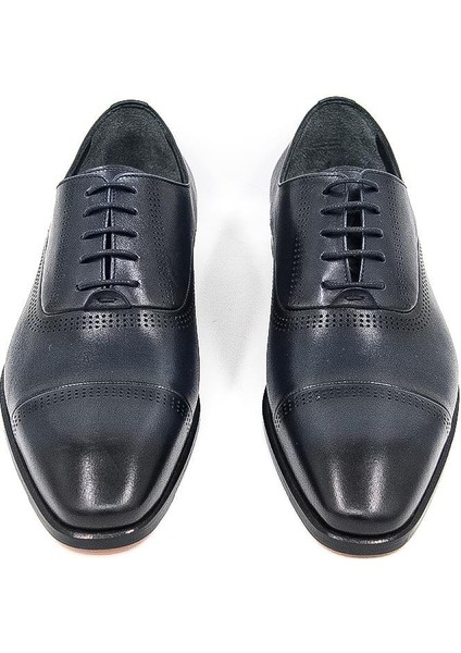 012900-26 Kösele Erkek Klasik Ayakkabı - Lacivert