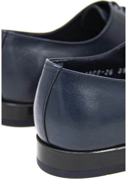 012900-26 Kösele Erkek Klasik Ayakkabı - Lacivert