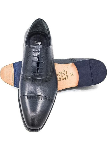 012900-26 Kösele Erkek Klasik Ayakkabı - Lacivert