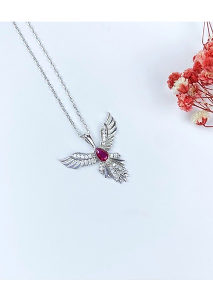 925 Ayar Gümüş Zirkon Taşlı Kolye