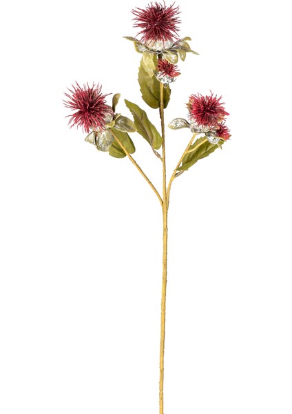 Yapay Bitki Dikenli Bordo 56 Cm.