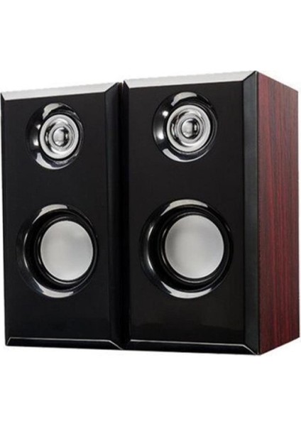 Ahşap Hoparlör 1+1 Ses Sistemi Kablolu USB Multımedıa Wooden Speaker fırsatları
