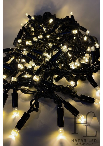 2.5 Metre Saçak LED Gün Işığı 152 Ledli 24 Saçaklı Eklenebilir IP65 Dış Mekan Siyah Kablolu Dekoratif LED Işık Yılbaşı Süsü fiyatları