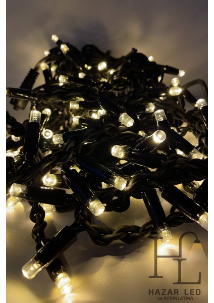 2.5 Metre Saçak LED Gün Işığı 152 Ledli 24 Saçaklı Eklenebilir IP65 Dış Mekan Siyah Kablolu Dekoratif LED Işık Yılbaşı Süsü modelleri
