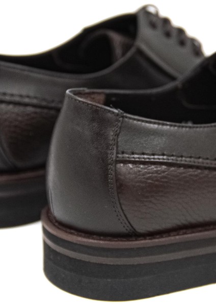 033500-16 Kösele Erkek Klasik Ayakkabı - Koyu Kahverengi fırsatları