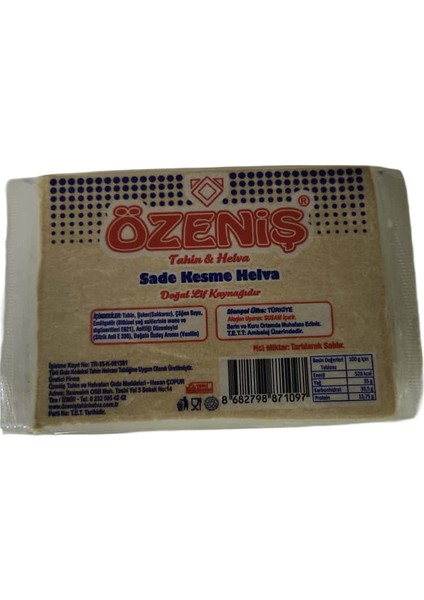 Sade Tahin Helvası 500 Gr. indirimleri